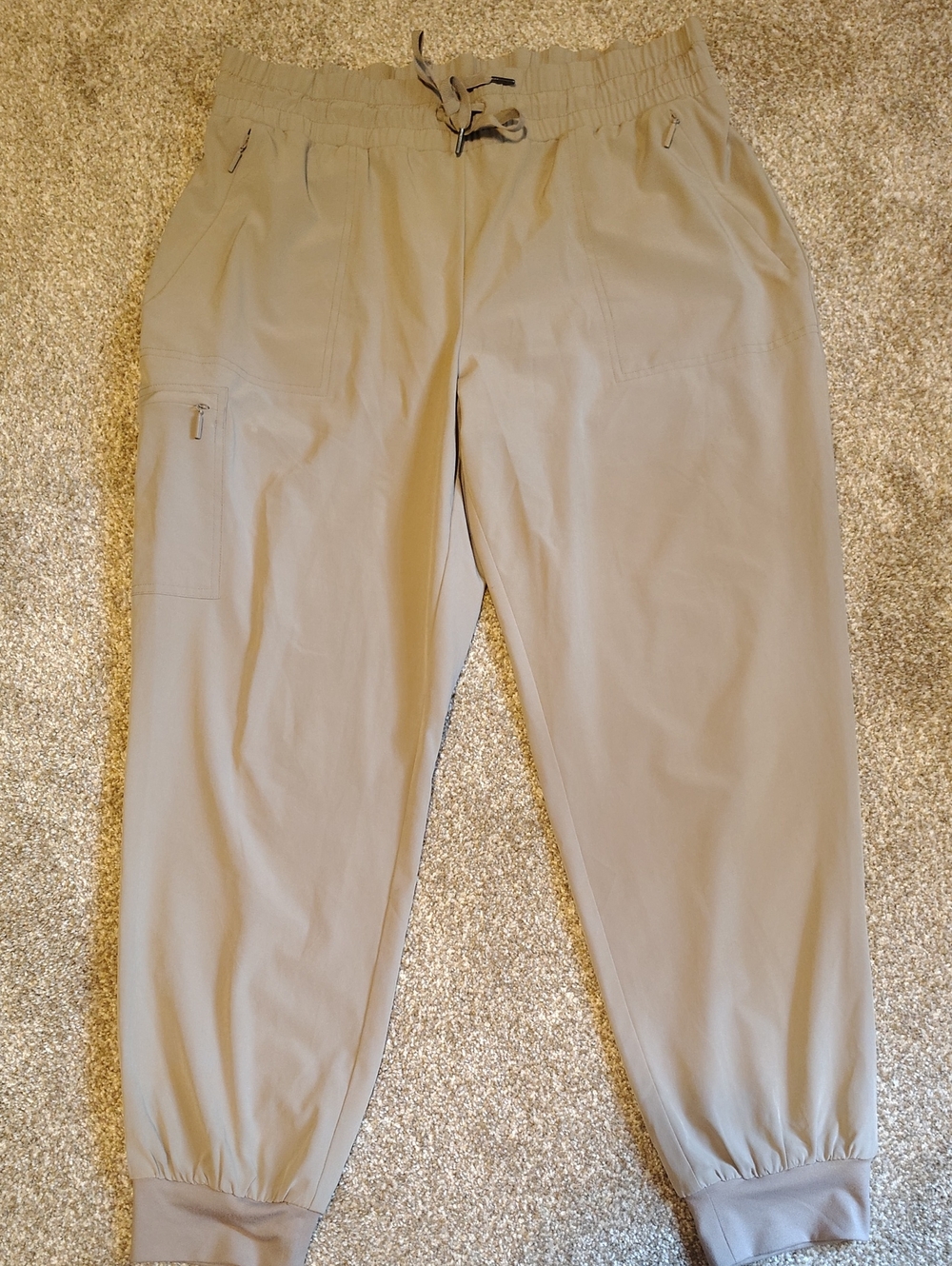 Chico's Tan Drawstring Jogger Pants